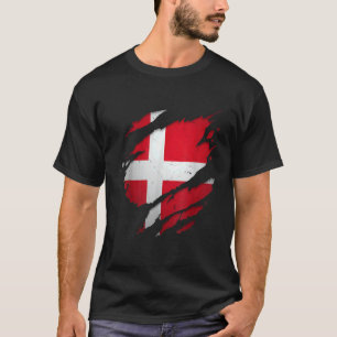 Camiseta Orgulho Dinamarquês Danmark Torn Ripper Dinamarca