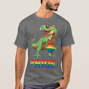 Camiseta Orgulho Dinossaur LGBTQ Gay Lésbica Transgênero Tr