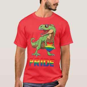 Camiseta Orgulho Dinossaur LGBTQ Gay Lésbica Transgênero Tr