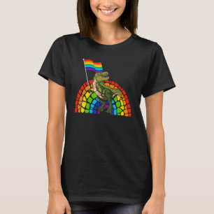 Camiseta Orgulho Dinossauro LGBT Gay Lésbica Transgênero Tr