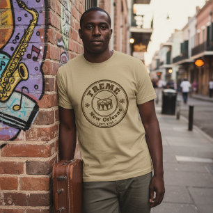 Camiseta Orgulho do Bairro Tremé New Orleans Patrimônio