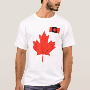Camiseta Orgulho Do Canadá - Folha De Mapeamento Canadiana 