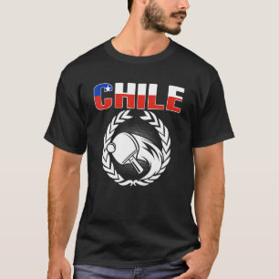 Camiseta Orgulho do Chile Mesa Tênis Ping Pong Suppor