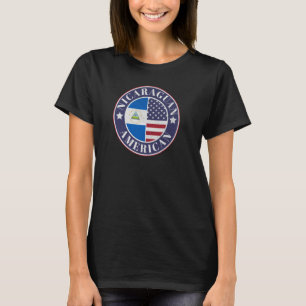 Camiseta Orgulho do Crachá da Nicarágua - Bandeira da Nicar