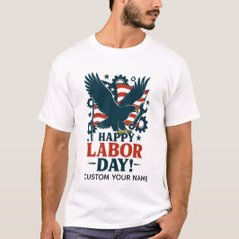 Camiseta Orgulho do Dia do Trabalho Patriótico