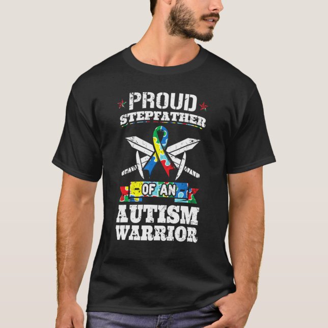 Camiseta Orgulho Do Espírito De Um Guerreiro Autismo Ri (Frente)