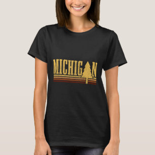 Camiseta Orgulho do Estado da Árvore Vintage de Michigan Ac