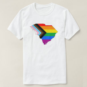 Camiseta Orgulho do Estado da Carolina do Sul LGBTQ Progres