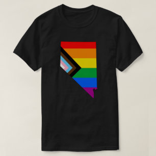Camiseta Orgulho do Estado de Nevada LGBTQ Progresso Orgulh