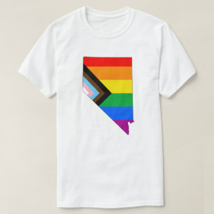 Camiseta Orgulho do Estado de Nevada LGBTQ Progresso Orgulh