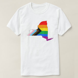 Camiseta Orgulho do Estado de Nova York LGBTQ Progresso Org