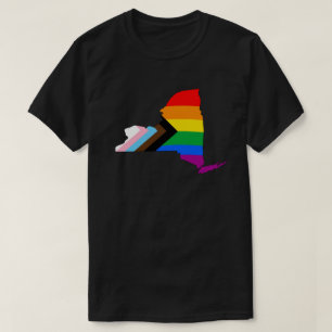 Camiseta Orgulho do Estado de Nova York LGBTQ Progresso Org