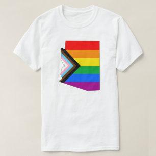Camiseta Orgulho do Estado do Arizona LGBTQ Progresso Orgul