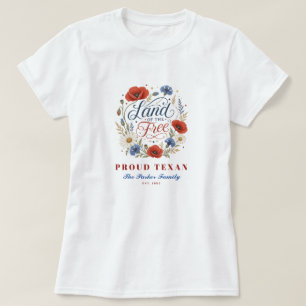 Camiseta Orgulho do Estado Personalizado Sobrenome Terra da