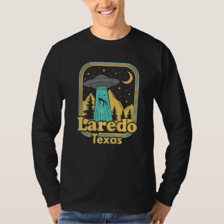 Camiseta Orgulho do Estado Retro Laredo Texas Ufo Alien Ano