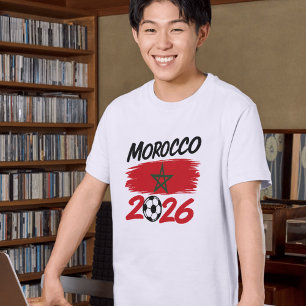 Camiseta Orgulho do Fã de Futebol Marrocos 2026