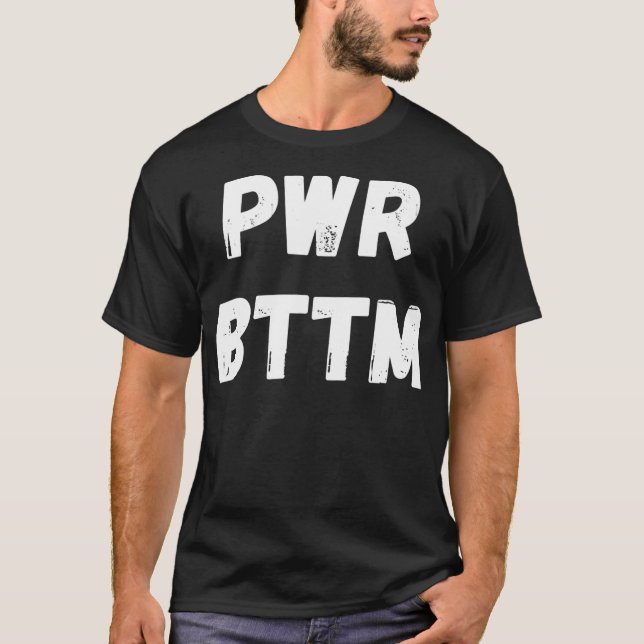 Camiseta Orgulho do Homem de Gay inferior de potência Mês 2 (Frente)