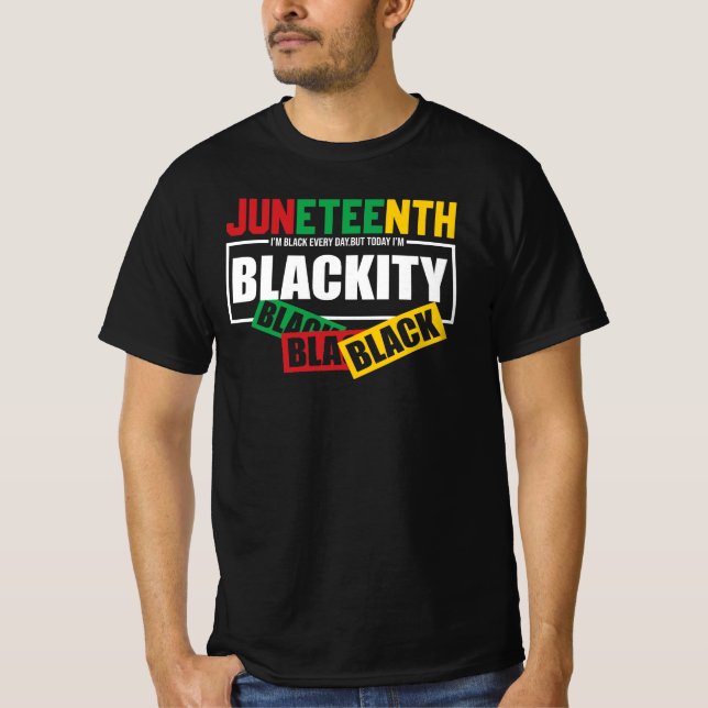 Camiseta Orgulho do Juneteenth de Excelência Negra Diária D (Frente)