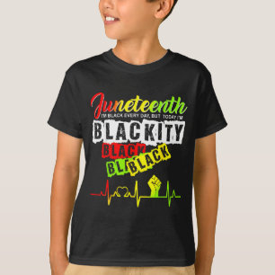 Camiseta Orgulho do Juneteenth negritude preto engraçado ba