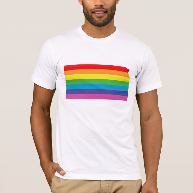 Camiseta orgulho do Kansas. (Frente)