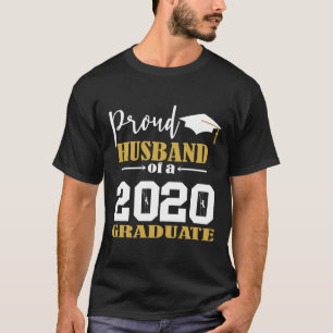 Camiseta Orgulho do marido de um Formando branco de 2020