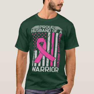 Camiseta Orgulho do marido de uma consciência de Cancer de 
