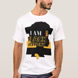Camiseta Orgulho do Mês da História Negra com Design de Map
