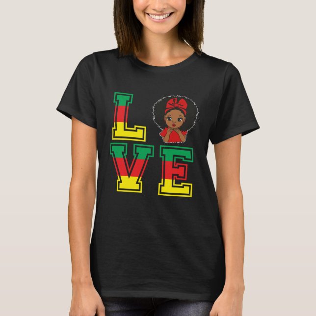 Camiseta Orgulho do Mês da História Negra no Patrimônio Afr (Frente)