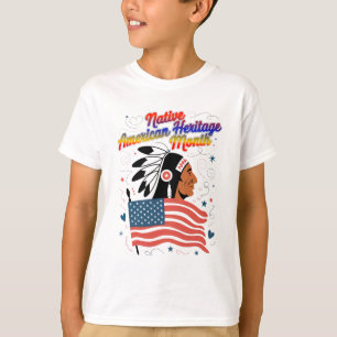 Camiseta Orgulho do Mês do Patrimônio Nativo Americano