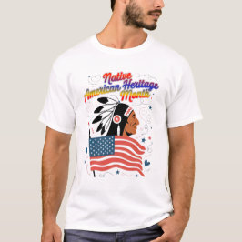 Camiseta Orgulho do Mês do Patrimônio Nativo Americano