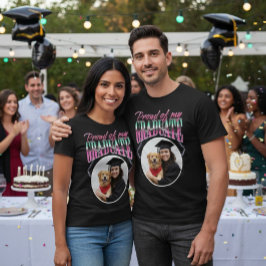 Camiseta Orgulho do meu formando Foto Personalizada Chrome