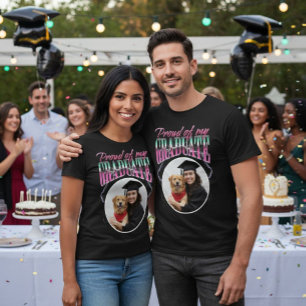 Camiseta Orgulho do meu formando Foto Personalizada Chrome 