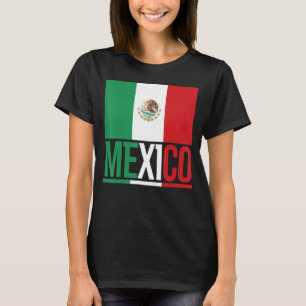Camiseta Orgulho do México Bandeira do Orgulho Mexicano Pat