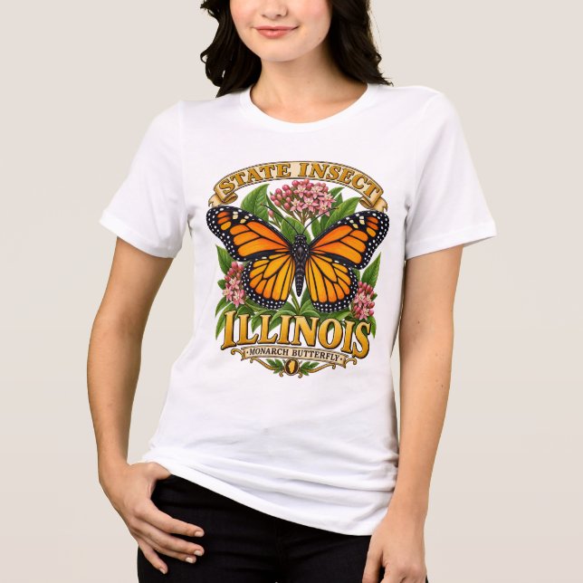 Camiseta Orgulho do Monarca de Illinois (Frente)
