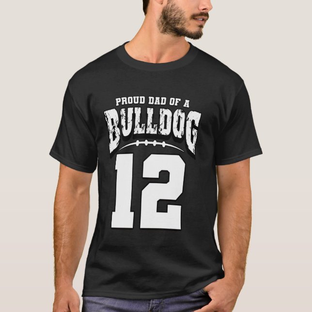 Camiseta Orgulho Do Pai De Futebol Do Jogador 12 (Frente)