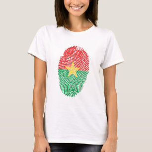 Camiseta Orgulho do País de Impressão Digital de Bandeira