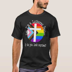 Camiseta Orgulho do Pastor para Ally Lgbtqia+ Lutheran Incl