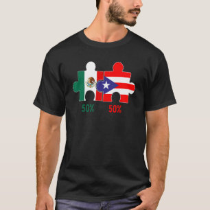 Camiseta Orgulho do Patrimônio do Porto Rico E Mexicano DNA