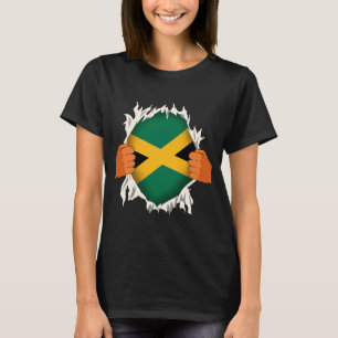 Camiseta Orgulho Do Patrimônio jamaicano, Bandeira BHM Afro