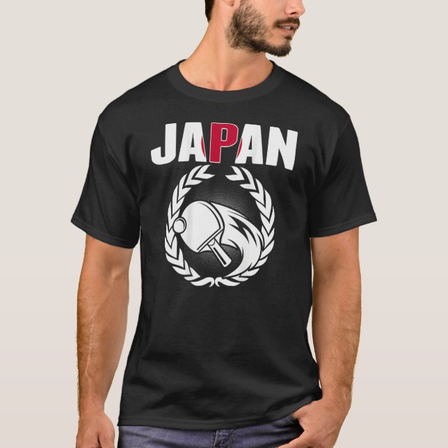 Camiseta Orgulho do Ping Pong Japonês  Apoiadores de Tênis  (Frente)