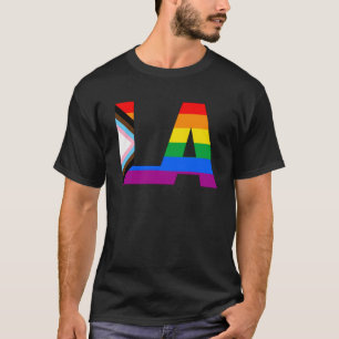 Camiseta Orgulho do Progresso LGBTQ do Orgulho de Los Angel