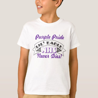 Camiseta Orgulho do roxo de NHS Lil'Eagle