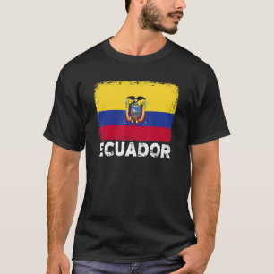 Camiseta Orgulho do Sinalizador do Equador Suporta Pessoas 