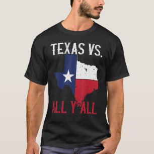 Camiseta Orgulho do Texas Estado Natal Texas Vs Todos os D