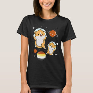 Camiseta Orgulho do Urso Gay do Astronauta de Hamster