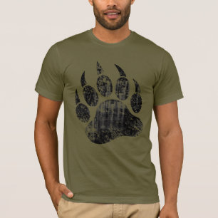 Camiseta Orgulho do Urso Gay Pata de Urso Distorcida QUENTE