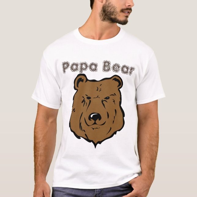 Camiseta Orgulho do Urso Grande Urso do Urso do Papá (Frente)