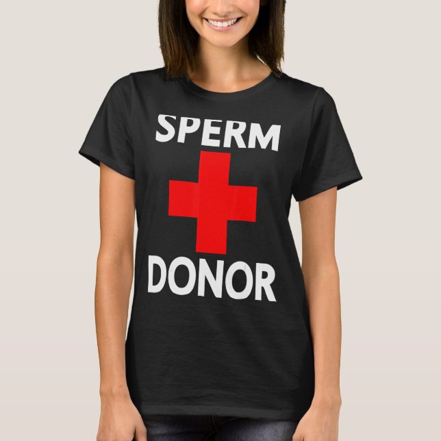 Camiseta Orgulho Doador de Esperma Dispende Homens de Figur (Frente)