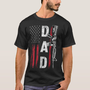 Camiseta Orgulho dos Direitos do Arma do Pai Ar15 Bandeira