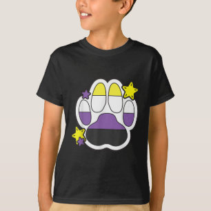 Camiseta Orgulho dos Direitos Gay do Mês LGBTQ Pata de Pelú